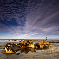 Buy canvas prints of The Wreck by Dave Hudspeth Landscape Photography