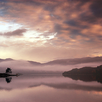 Buy canvas prints of Ullswater Sunrise by Dave Hudspeth Landscape Photography