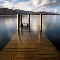 Buy canvas prints of Jetty at Ashness, Cumbria by Dave Hudspeth Landscape Photography