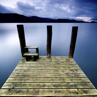 Buy canvas prints of The Jetty on Derwentwater by Dave Hudspeth Landscape Photography