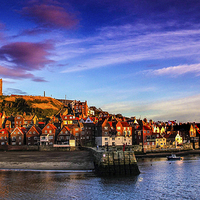 Buy canvas prints of Whitby Harbour by Dave Hudspeth Landscape Photography