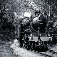 Buy canvas prints of K1 62005 on the North Yorsk Moors Railway by Dave Hudspeth Landscape Photography