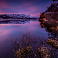 Buy canvas prints of Ullswater Boathouse by Dave Hudspeth Landscape Photography