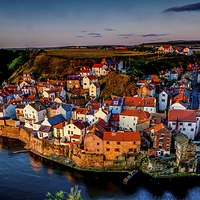 Buy canvas prints of Staithes, North Yorkshire by Dave Hudspeth Landscape Photography