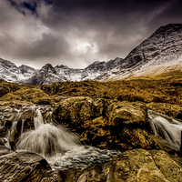 Buy canvas prints of The Fairy Pools, Isle of Skye by Dave Hudspeth Landscape Photography