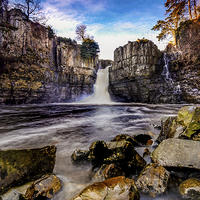 Buy canvas prints of High Force Waterfall by Dave Hudspeth Landscape Photography
