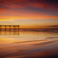 Buy canvas prints of Saltburn Beach by Dave Hudspeth Landscape Photography