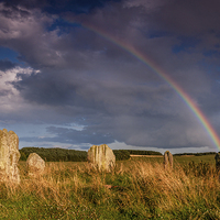Buy canvas prints of  Duddo Stone Circle by Dave Hudspeth Landscape Photography