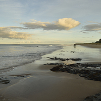 Buy canvas prints of  Bamburgh Castle, Northumberland Panoramic by Dave Hudspeth Landscape Photography