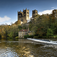 Buy canvas prints of  City of Durham Panoramic by Dave Hudspeth Landscape Photography