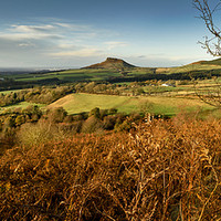 Buy canvas prints of  Roseberry Topping Panoramic by Dave Hudspeth Landscape Photography