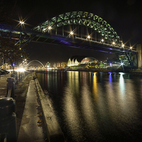 Buy canvas prints of  The Tyne Bridge, Newcastle by Dave Hudspeth Landscape Photography