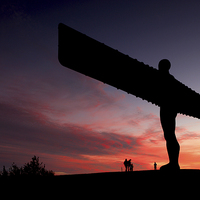 Buy canvas prints of  The Angel of the North by Dave Hudspeth Landscape Photography
