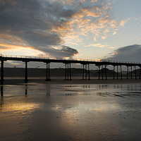 Buy canvas prints of Saltburn Pier at Dawn by Dave Hudspeth Landscape Photography