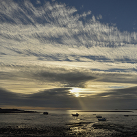Buy canvas prints of  Holy Island Sunrise by Dave Hudspeth Landscape Photography