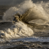 Buy canvas prints of  Waves by Dave Hudspeth Landscape Photography