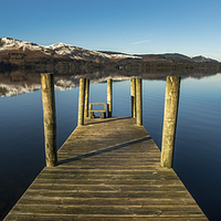 Buy canvas prints of  Derwentwater Panoramic by Dave Hudspeth Landscape Photography