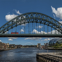 Buy canvas prints of The Tyne Bridge by Dave Hudspeth Landscape Photography