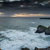 Buy canvas prints of The Bedruthan Steps by Dave Hudspeth Landscape Photography