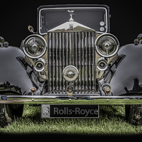 Buy canvas prints of Classic Rolls Royce by Dave Hudspeth Landscape Photography