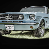 Buy canvas prints of The Classic Ford Mustang by Dave Hudspeth Landscape Photography