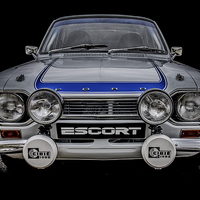 Buy canvas prints of Ford RS Escort Mexico by Dave Hudspeth Landscape Photography