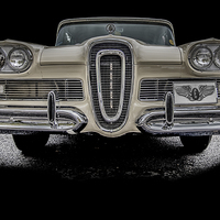 Buy canvas prints of The Classic Edsel Car by Dave Hudspeth Landscape Photography