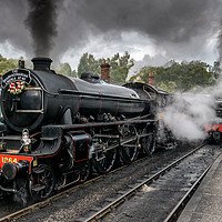 Buy canvas prints of Thompson B1 at Grosmont by Dave Hudspeth Landscape Photography