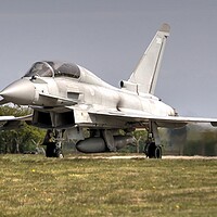 Buy canvas prints of Typhoon FGR4 on hold by Jon Fixter