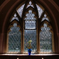 Buy canvas prints of St Andrews window  by Jon Fixter