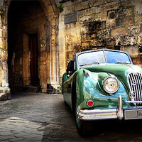 Buy canvas prints of Jaguar classic car  by Jon Fixter