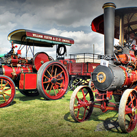 Buy canvas prints of The Colour Red Engines by Jon Fixter