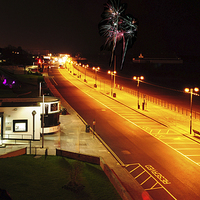 Buy canvas prints of Cleethorpes Seafront at Night  by Jon Fixter
