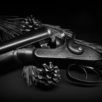 Buy canvas prints of  Vintage Shotgun by Jon Fixter