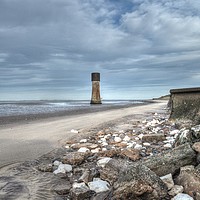 Buy canvas prints of The Old water tower / spurn point Lighthouse by Jon Fixter