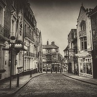 Buy canvas prints of Cathedral quarter Lincoln a (wet plate  simulation by Jon Fixter