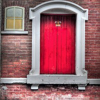 Buy canvas prints of The Red Door by Jon Fixter