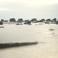 Buy canvas prints of Spurn point Sea defense   by Jon Fixter