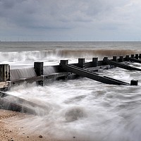 Buy canvas prints of To calm the sea at Skegness  by Jon Fixter