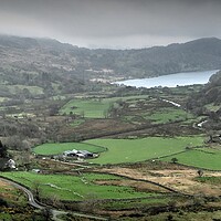 Buy canvas prints of View over a welsh valley  by Jon Fixter
