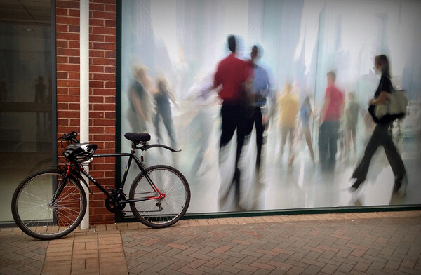 Pushbike & urban Abstract art Picture Board by Jon Fixter