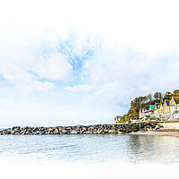 Buy canvas prints of Bay view house defences by Ian Johnston  LRPS