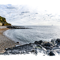 Buy canvas prints of The curved bay View by Ian Johnston  LRPS