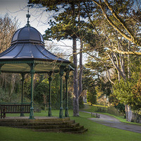 Buy canvas prints of Bandstand during Winter by Ian Johnston  LRPS