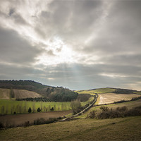 Buy canvas prints of Road to the Sunlight Rays by Ian Johnston  LRPS