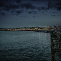 Buy canvas prints of Dusk at the End of the Pier by Ian Johnston  LRPS
