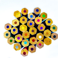 Buy canvas prints of Hex Wooden Colours on White by Ian Johnston  LRPS