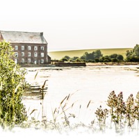 Buy canvas prints of The Old Tide Mill on the Creek. by Ian Johnston  LRPS