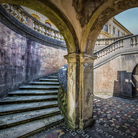 Buy canvas prints of Royal Garden Steps by Ian Johnston  LRPS