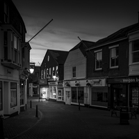 Buy canvas prints of Evening light in West Cowes... by Ian Johnston  LRPS
